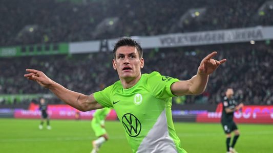 05.11.2023, Fussball, Bundesliga, 10. Spieltag Saison 2023/2024, VfL Wolfsburg - SV Werder Bremen, Joakim Maehle (VfL Wo