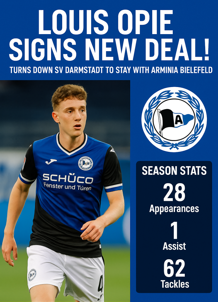 Louis Oppie verlängert Vertrag bei Arminia Bielefeld trotz Interesse aus Darmstadt